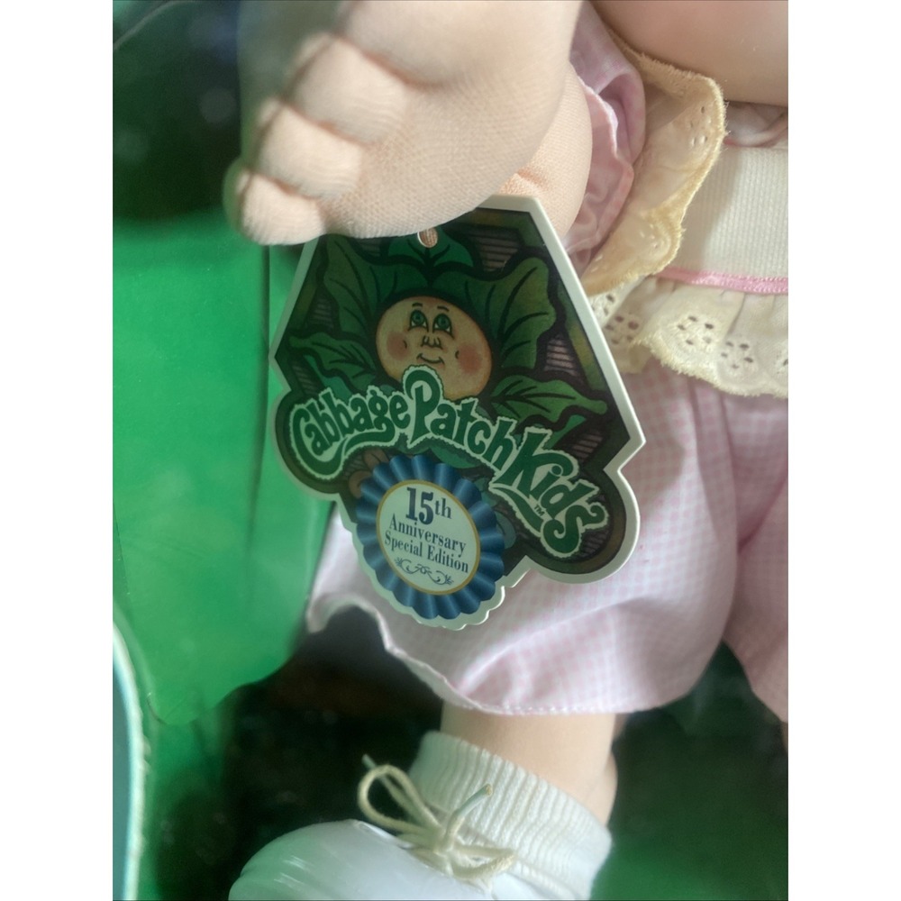 Mattel Cabbage Patch Kids Doll 15th Anniversary Edition Vtg Marcella Kim July 3 - Picture 3 of 16
